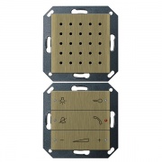 Внутренняя квартирная аудиостанция hand free скрытого монтажа Gira System 55 Бронза