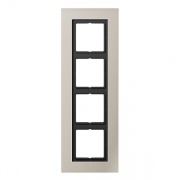 Рамка 4-ая Jung LS-Plus Нержавеющая сталь