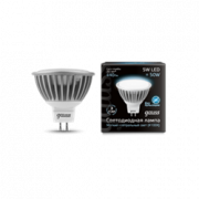 Лампа Gauss LED MR16 GU5.3 5W SMD AC220-240V 4100K FROST 1/10/100