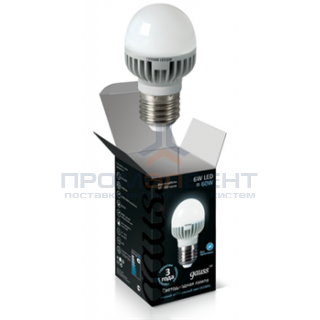 Лампа Gauss LED Globe 6W E27 4100K 1/10/100