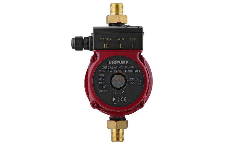 Насос циркуляционный UNIPUMP UPA 15-120 - 0,27 кВт (однофазный, PN6, Hmax 11.5 м, Qmax 26,6 л/мин)