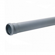 Труба для внутренней канализации СИНИКОН Standart - D50x1.8 мм, длина 2000 мм (цвет серый)