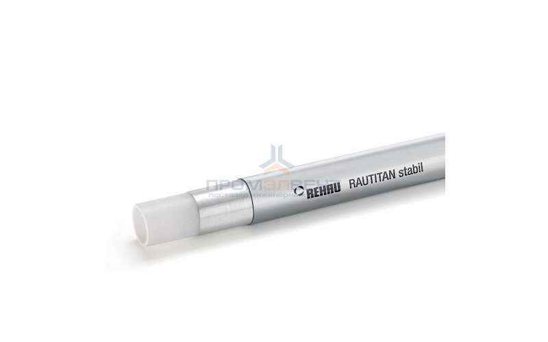 Труба из сшитого полиэтилена REHAU RAUTITAN stabil - 20x2.9 (PE-Xc/AI/PE, PN10, 95°C, штанга 5 м.)