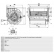 Вентилятор Ebmpapst D4E146-LV19-14 центробежный