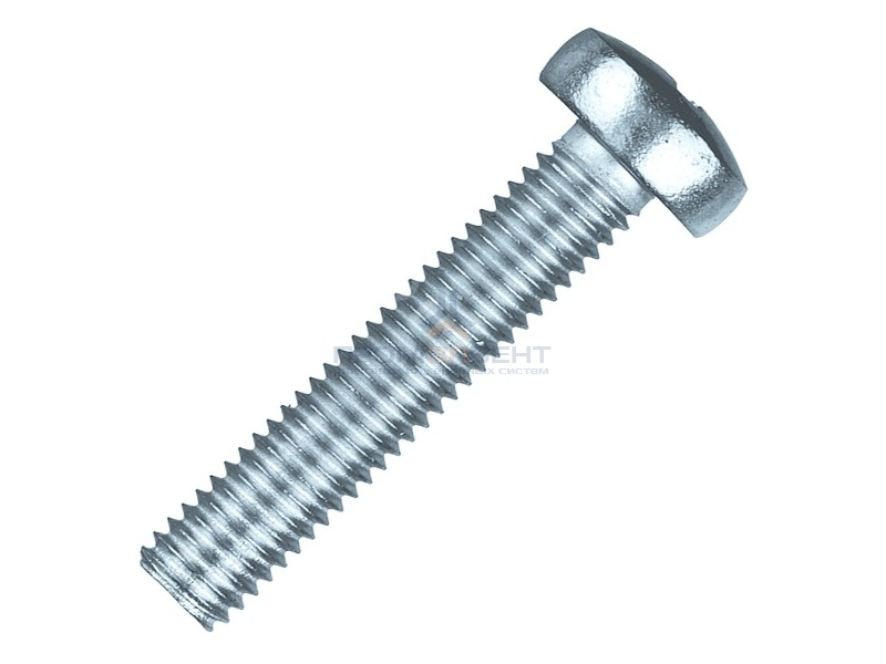 Винт с полукруглой головкой М4х16 оцинкованный DIN7985