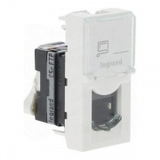 Розетка RJ45 Legrand Mosaic кат.5е FTP 1М