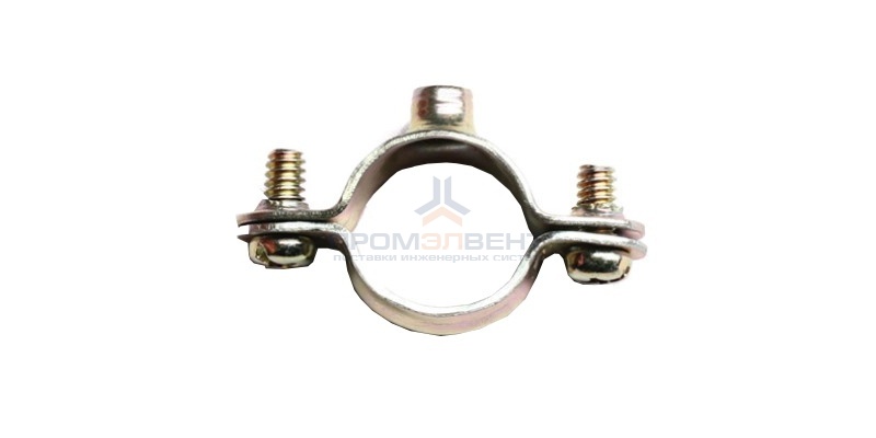 Хомут стальной с внутренней резьбой М6, д.12мм