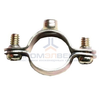 Хомут стальной с внутренней резьбой М6, д.12мм