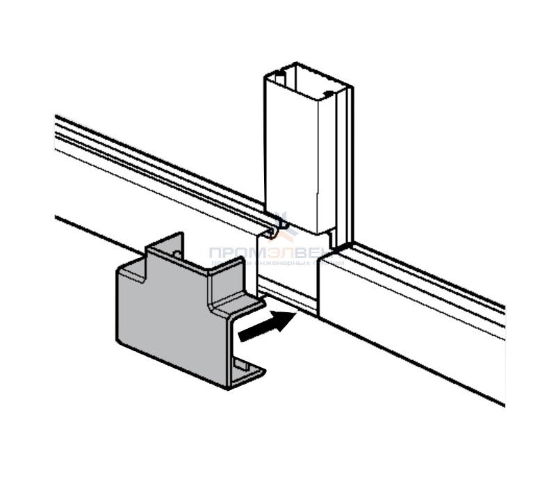 Тройник 16x16мм Legrand METRA