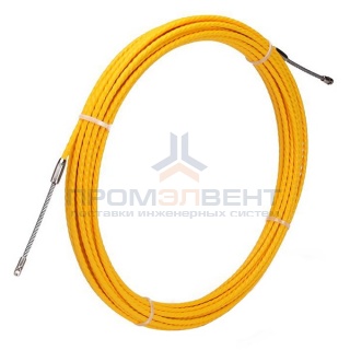 Протяжка кабельная из плетеного полиэстера Fortisflex PET d5,2mm L30m желтый