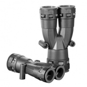 Разветвитель DN 1х29 + 2х23 мм, полиамид, цвет чёрный DKC